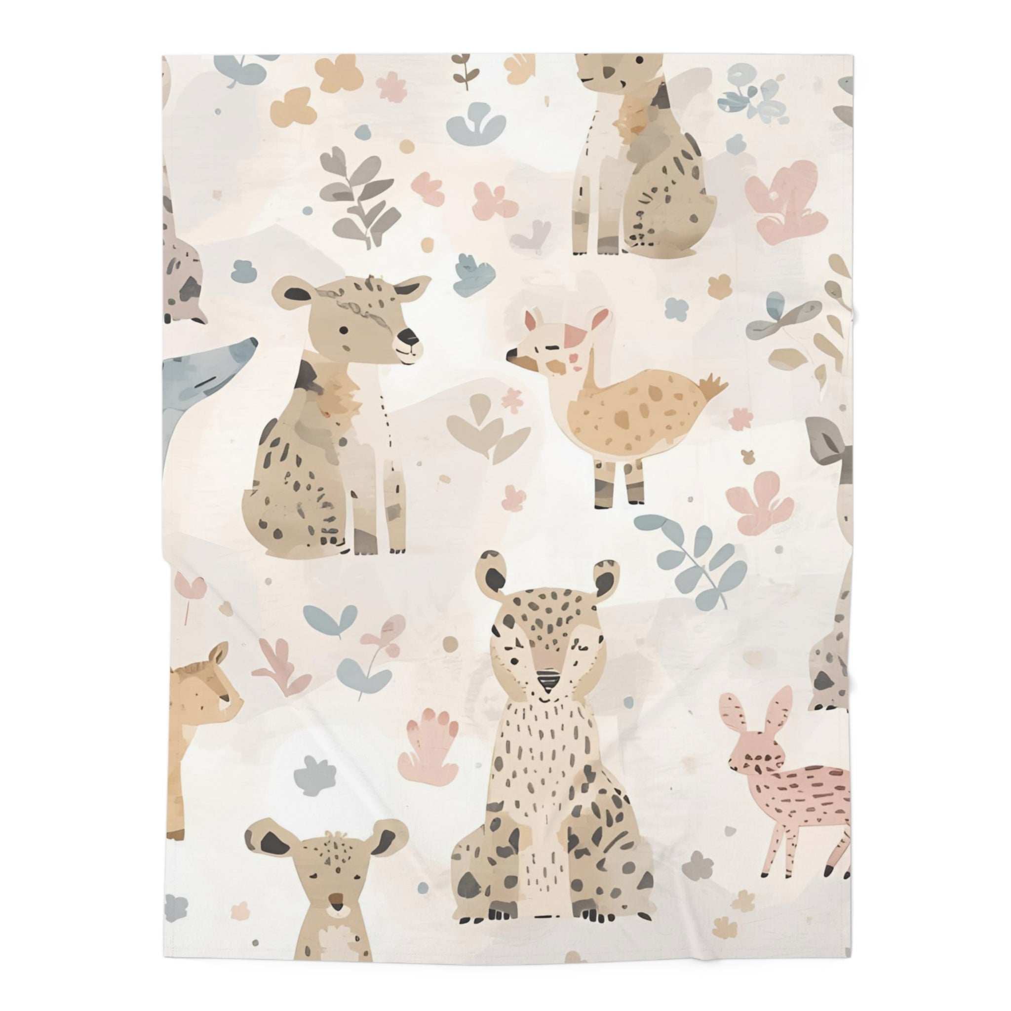 Baby Animal Swaddle Blanket Cozy Infant Wrap Animal Print - Rosetta Creative Boutique